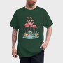 Three Flamingos, Tricou Barbati (Unisex)
