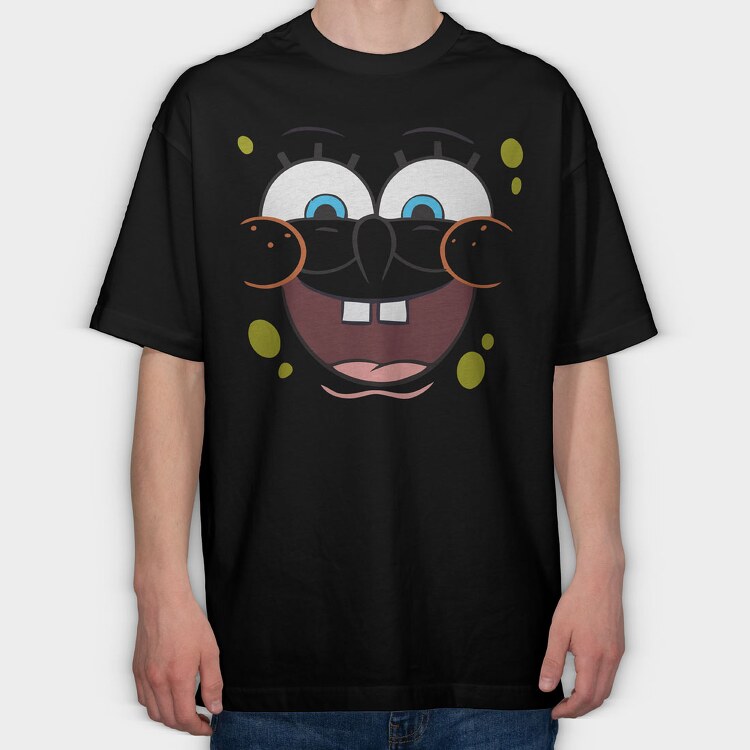 SpongeBob face 10, Tricou Oversize Barbati (Unisex)