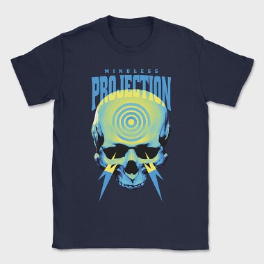 Negative Skull Circles, Tricou Barbati (Unisex)