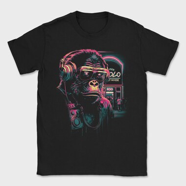 Neon Gorilla, Tricou Barbati (Unisex)
