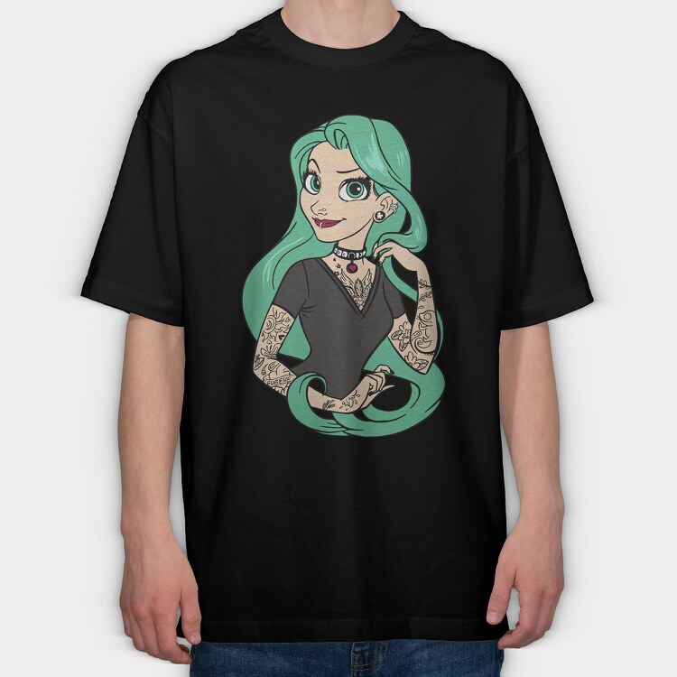 Princess Rockstar 4, Tricou Oversize Barbati (Unisex)