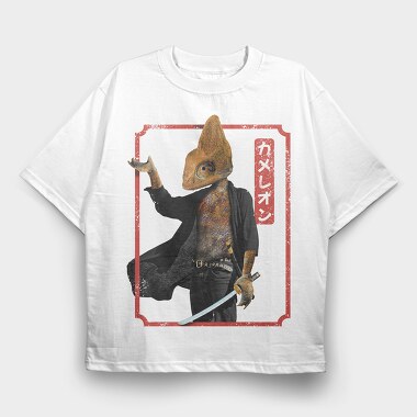 Ninja Chameleon, Tricou Oversize Barbati (Unisex)