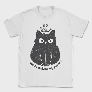 No Touchy Touchy Cat, Tricou Barbati (Unisex)