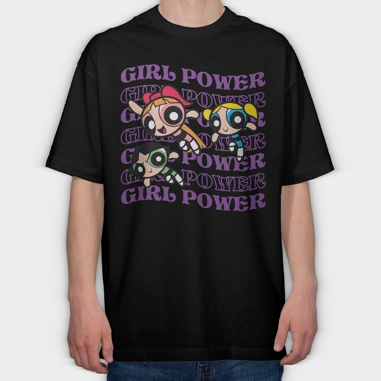 The Powerpuff Girls 4, Tricou Oversize Barbati (Unisex)