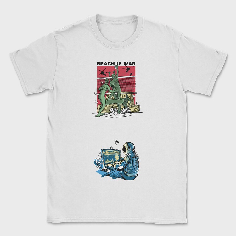 Beach Volleyball War, Tricou Barbati (Unisex)