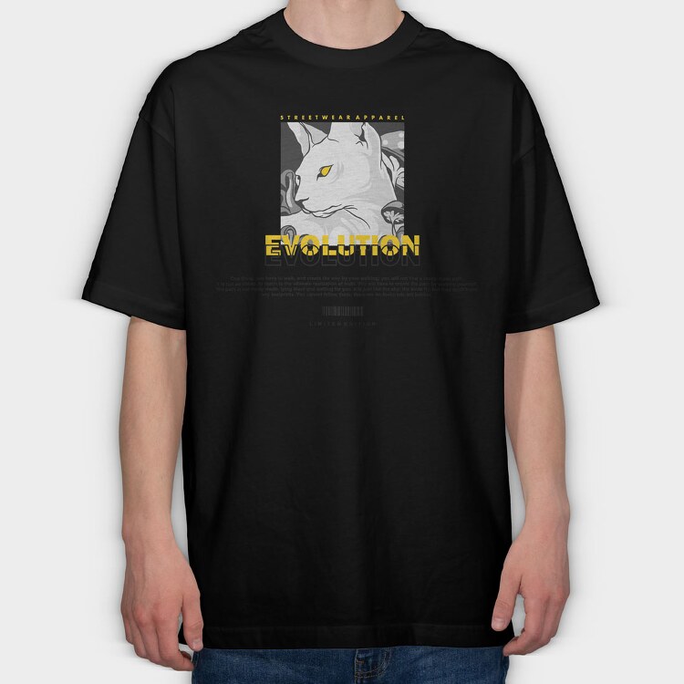 Evolution 1, Tricou Oversize Barbati (Unisex)