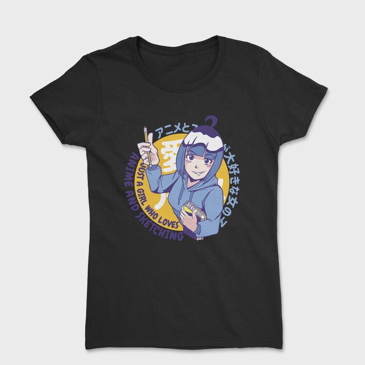Anime Sketch Girl, Tricou Femei