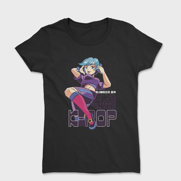 Anime Girl Hop Hop, Tricou Femei