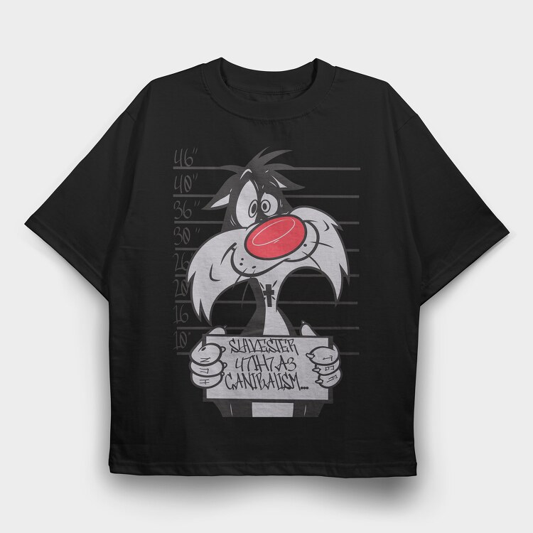 Prisoner Sylvester, Tricou Oversize Barbati (Unisex)