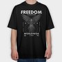 Feedom 2, Tricou Oversize Barbati (Unisex)