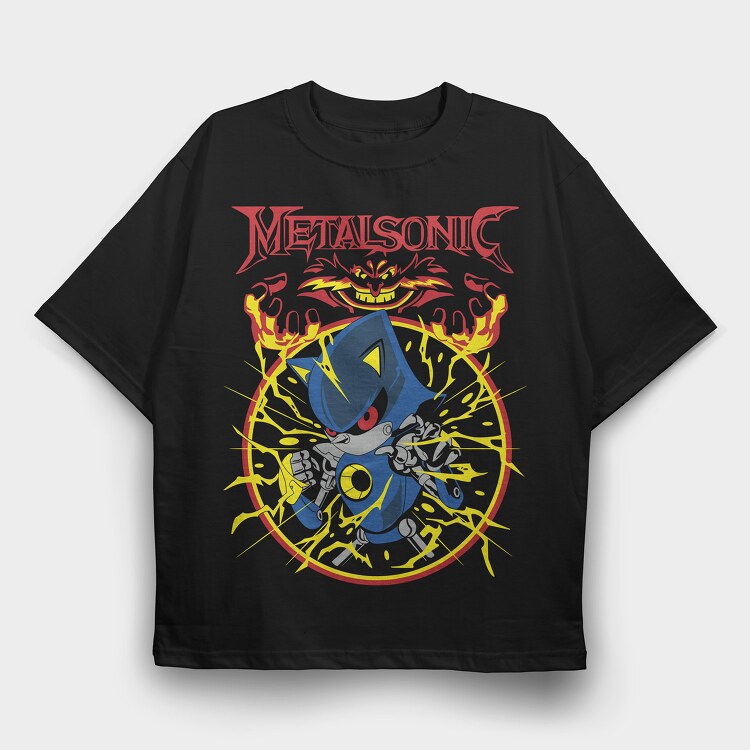 Metalsonic, Tricou Oversize Barbati (Unisex)