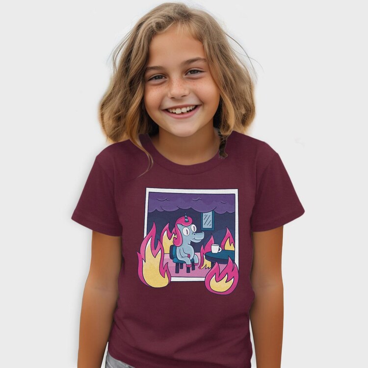 Unicorn in Fire, Tricou Copii