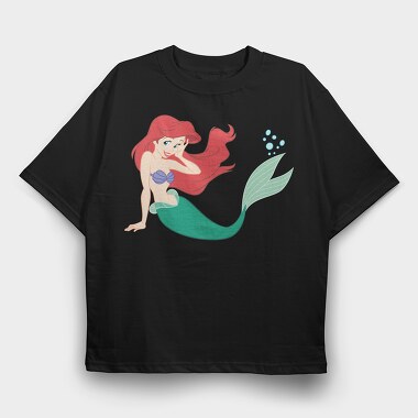 Cartoon Retro La Sirenta 2, Tricou Oversize Barbati (Unisex)