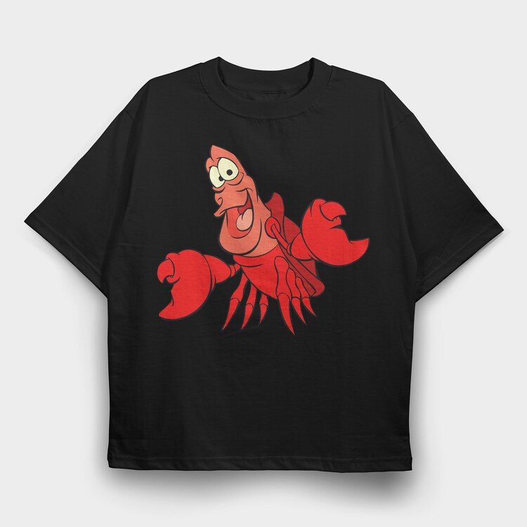 Cartoon Retro La Sirenta 4, Tricou Oversize Barbati (Unisex)