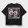 Flower 2, Tricou Oversize Barbati (Unisex)