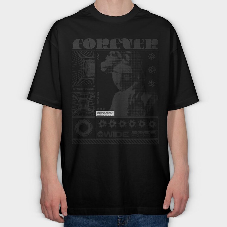 Forever 2, Tricou Oversize Barbati (Unisex)