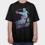 Snowboarding Sport Athlete Snow And Mountain, Tricou Oversize Barbati (Unisex)
