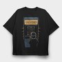 Retro Gaming Pac Man Game, Tricou Oversize Barbati (Unisex)