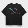 Cartoon Retro Looney Tunes 5, Tricou Oversize Barbati (Unisex)