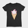 Axolotl Ice Cream Watercolor, Tricou Femei