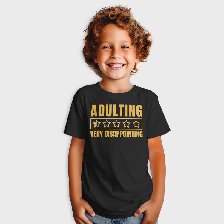 Adulting Funny Quote, Tricou Copii