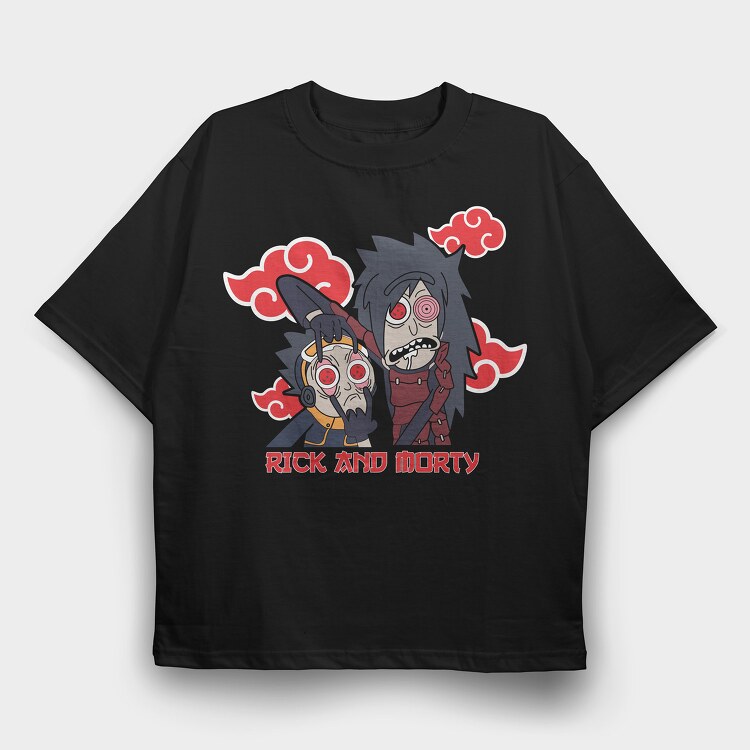 Rick and Morty 1, Tricou Oversize Barbati (Unisex)