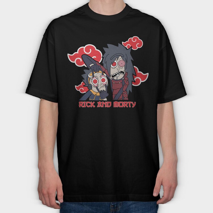 Rick and Morty 1, Tricou Oversize Barbati (Unisex)