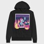 Unicorn in Fire, Hanorac Oversize Barbati (Unisex)