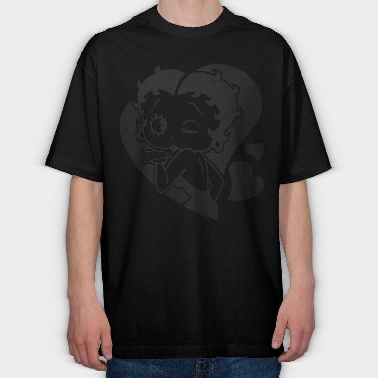 Betty Boop 54, Tricou Oversize Barbati (Unisex)