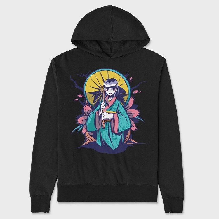 Autumn Geisha, Hanorac Oversize Barbati (Unisex)