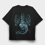 Astronaut Sketch, Tricou Oversize Barbati (Unisex)