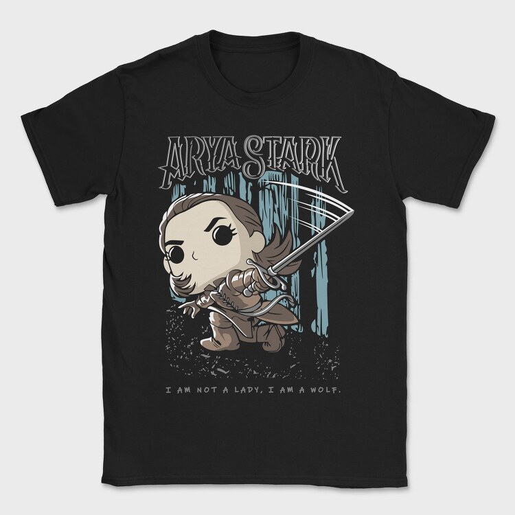 Arya Stark Wolf, Tricou Barbati (Unisex)