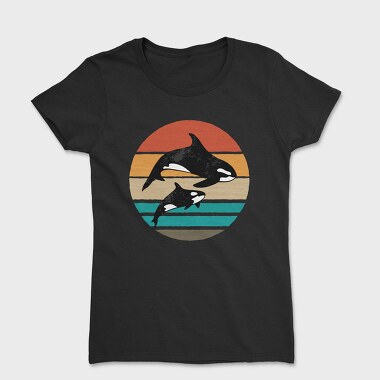 Orca Family Sunset, Tricou Femei