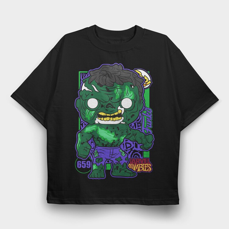 Funko Marvel Zombies hulk, Tricou Oversize Barbati (Unisex)