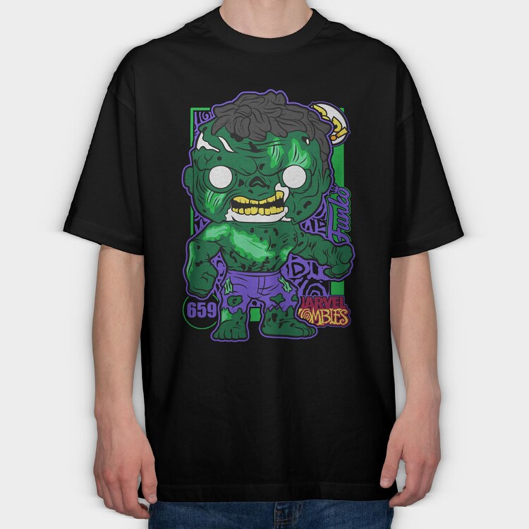 Funko Marvel Zombies hulk, Tricou Oversize Barbati (Unisex)