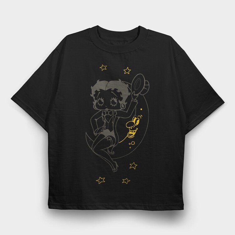 Betty Boop 67, Tricou Oversize Barbati (Unisex)