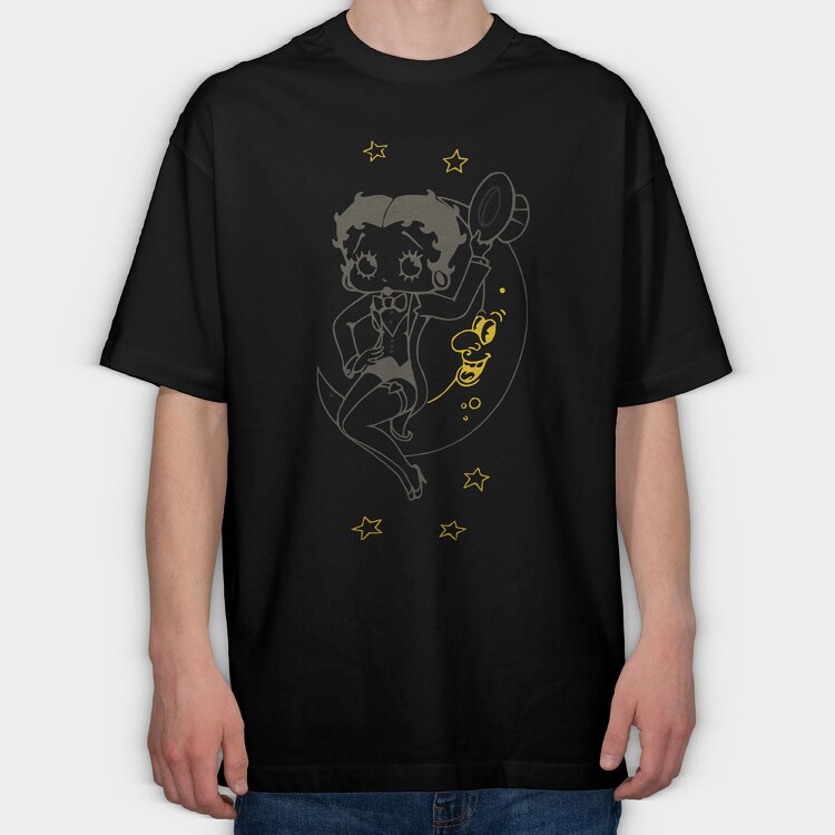 Betty Boop 67, Tricou Oversize Barbati (Unisex)