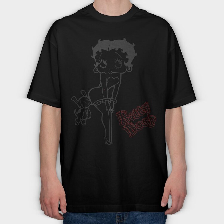 Betty Boop 68, Tricou Oversize Barbati (Unisex)