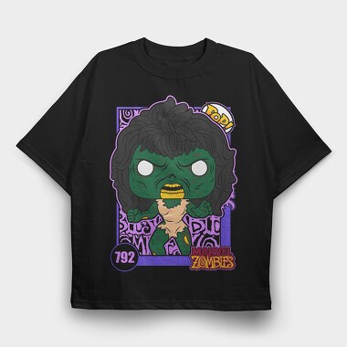 Funko Marvel Zombies She Hulk, Tricou Oversize Barbati (Unisex)