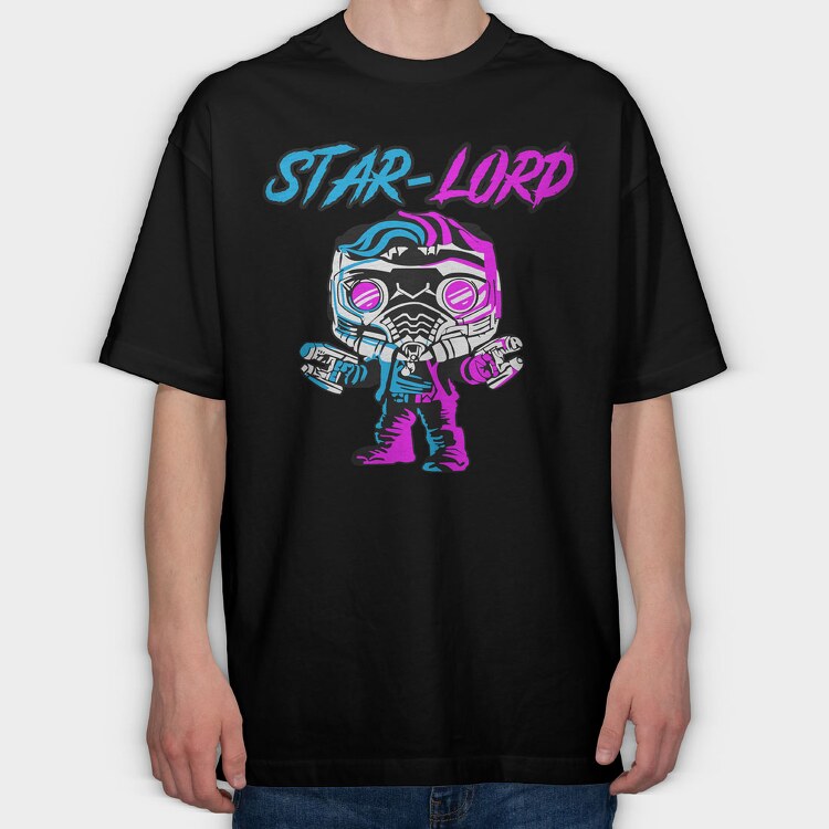 Funko Star Lord Pop, Tricou Oversize Barbati (Unisex)