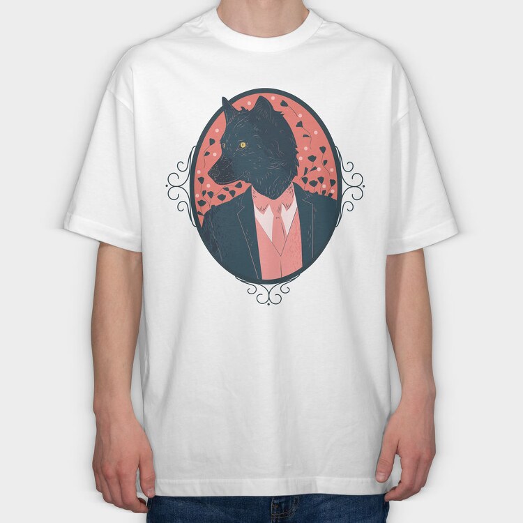 Werewolf Halloween, Tricou Oversize Barbati (Unisex)