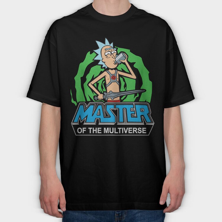 Rick and Morty 34, Tricou Oversize Barbati (Unisex)