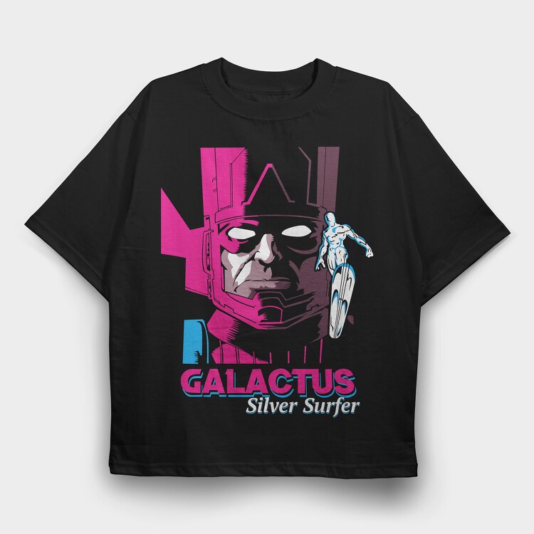 galactus silver surfer, Tricou Oversize Barbati (Unisex)