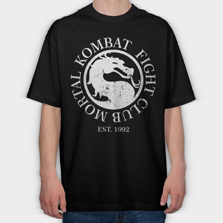 Mortal Kombat Fight Club, Tricou Oversize Barbati (Unisex)