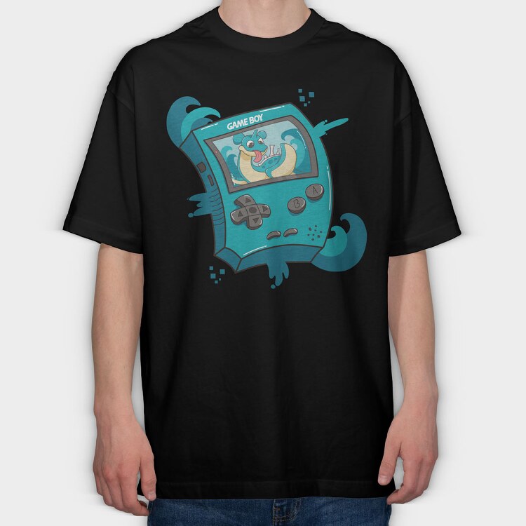 Gameboy Pokemon 3, Tricou Oversize Barbati (Unisex)