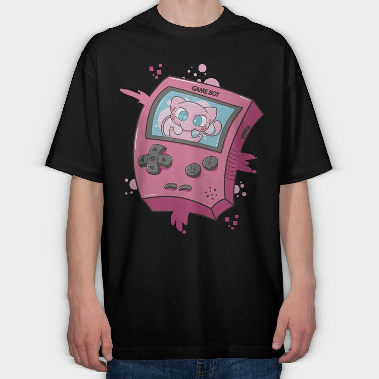 Gameboy Pokemon 4, Tricou Oversize Barbati (Unisex)