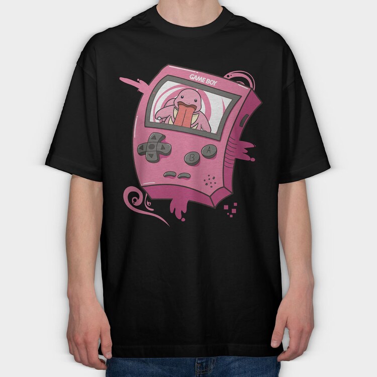 Gameboy Pokemon 8, Tricou Oversize Barbati (Unisex)