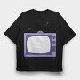 The Simpsons Tv, Tricou Oversize Barbati (Unisex)
