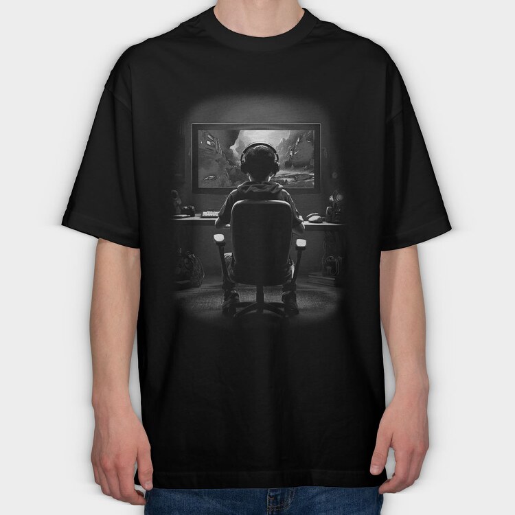 Gamer, Tricou Oversize Barbati (Unisex)