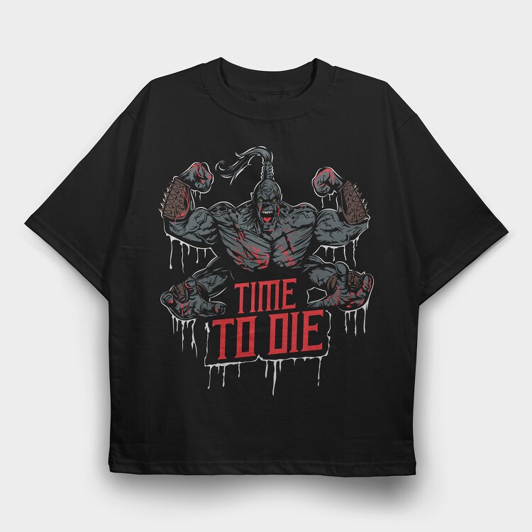 Time to Die Mortal Kombat, Tricou Oversize Barbati (Unisex)